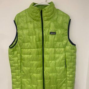 Patagonia Mens Micro Puff Vest- Peppergrass